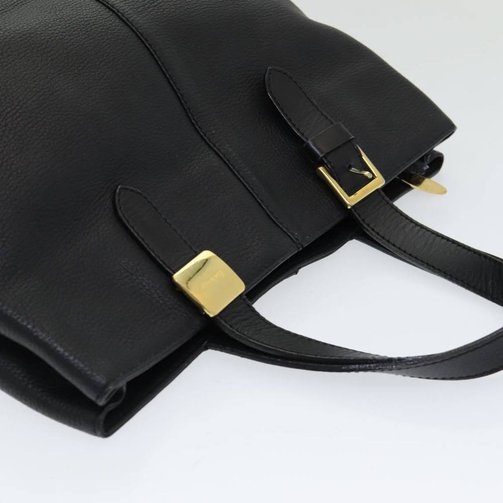 Burberrys Hand Bag Leather Black Auth bs16614 - Picture 6 of 16
